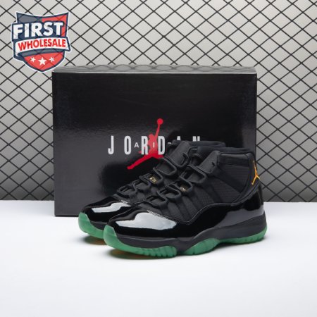 Air Jordan 11 Black Green Yellow CT8012-037 Men's
