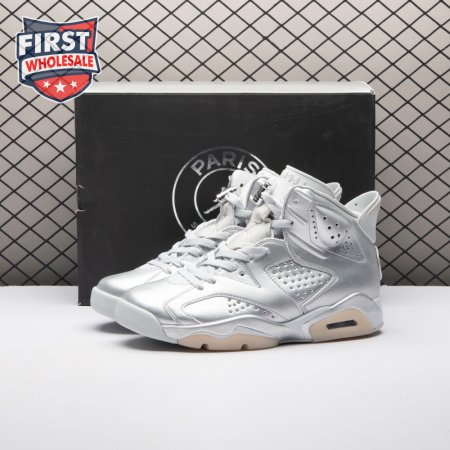 Jordan 6 Retro PSG Paris Saint-Germain Silver IQ5135-001 Men's
