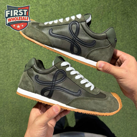 LOEWE Flow Runner Olive Green and Black