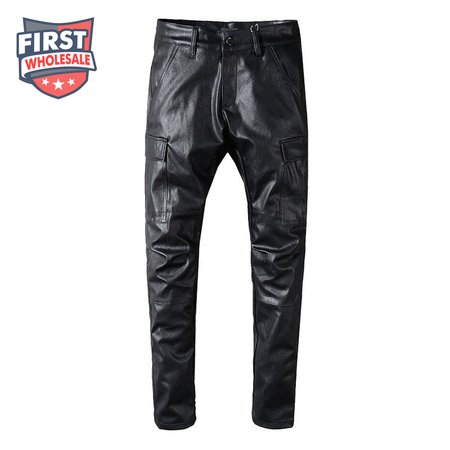 Amiri Leather Pants Jeans Black