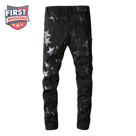 Amiri Stars Jeans Black
