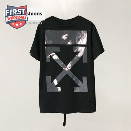 Off White Caravaggio Diag Arrow Tee