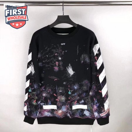 Off White Galaxy Crewneck Sweatshirt 17FW