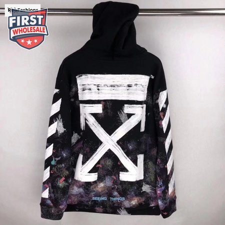 Off White Galaxy Brushed Hoodie