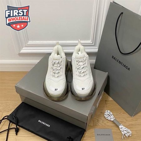 BALENCIAGA MEN'S TRIPLE S SNEAKER CLEAR SOLE - BB192