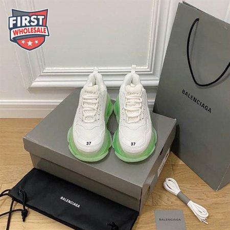 BALENCIAGA MEN'S TRIPLE S SNEAKER CLEAR SOLE - BB190