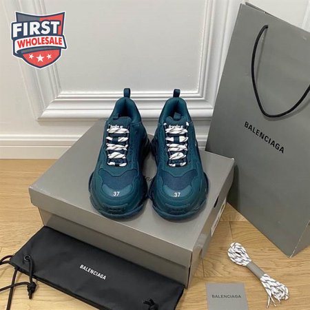 BALENCIAGA MEN'S TRIPLE S SNEAKER CLEAR SOLE - BB186