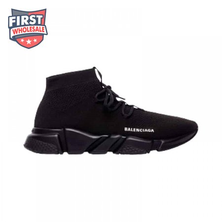 BALENCIAGA MEN'S SPEED LACE-UP SNEAKER IN BLACK - BB163