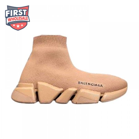 BALENCIAGA MEN'S SPEED 2.0 SNEAKER IN BEGIE - BB141