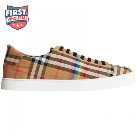 BURBERRY RAINBOW VINTAGE CHECK TRAINERS - BBR15