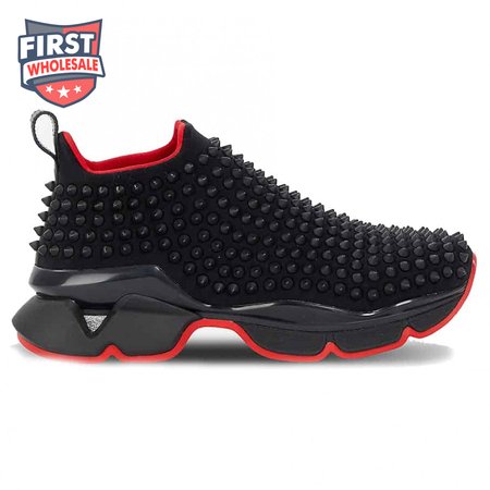 CHRISTIAN LOUBOUTIN SPIKE SOCK SNEAKER - CL52