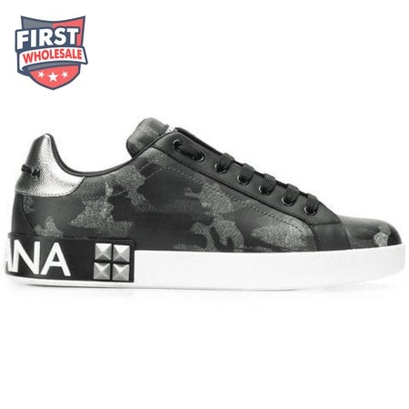 DOLCE & GABBANA PRINTED LOW-TOP TRAINERS - DG10