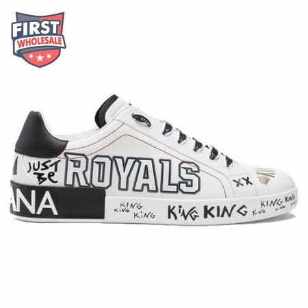 DOLCE & GABBANA PORTOFINO SNEAKERS IN PRINTED NAPPA CALFSKIN - DG12