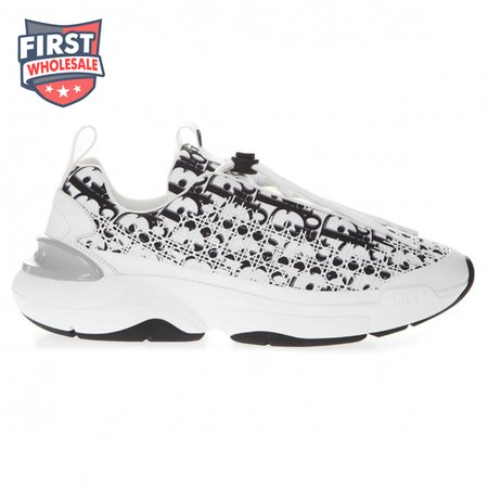 DIOR B24 CANNAGE MOTIF BLACK SNEAKER - CD21