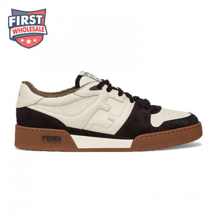 Fendi Match Low-Top Sneakers In Black Suede - FD30