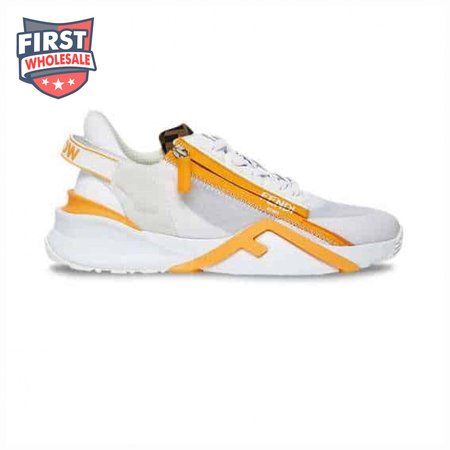FENDI CHUNKY LACE-UP TRAINERS YELLOW - FD20