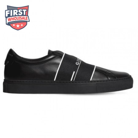 GIVENCHY MEN'S BLACK URBAN STREET LEATHER TRAINERS - GVC49