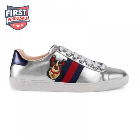 GUCCI METALLIC ACE EMBROIDERED SNEAKER - GC29