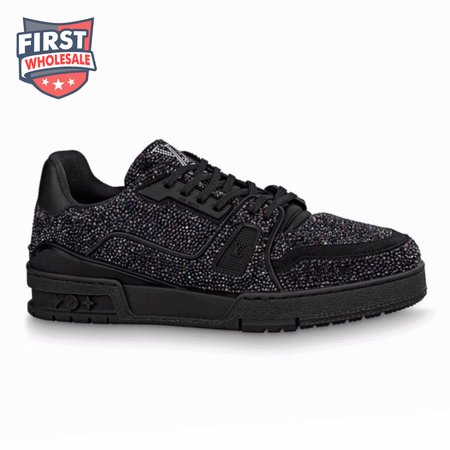 glitter sneaekers black trainer - 223