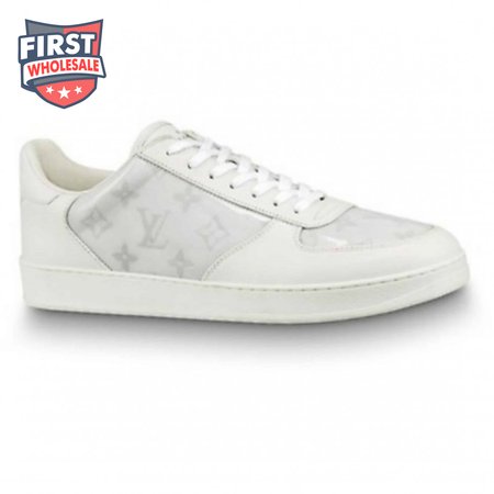 white monogram transparent rivoli sneaker - 40