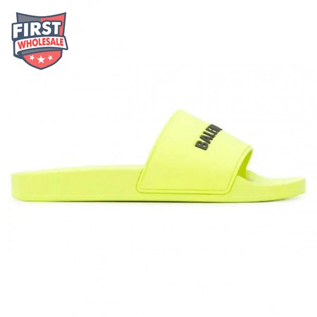 BALENCIAGA RUBBER LOGO POOL SLIDE SANDALS - BBS2